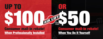 $50 to $100 AirLift Mail-In Rebate
